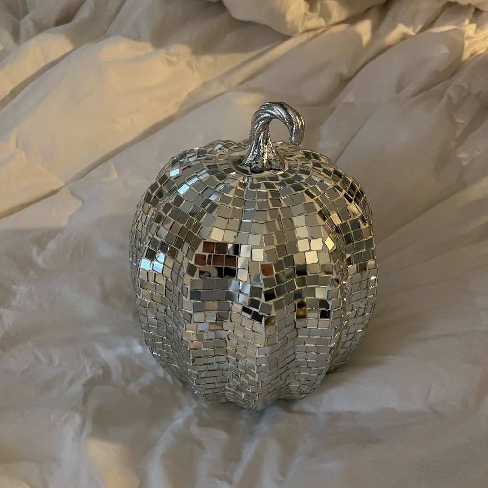 Viral Disco Ball Pumpkin Halloween Decor from Homegoods